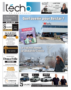 Volume 97 no 17 - 01 mai 2026 : L'Écho de Frontenac : Journal en ligne