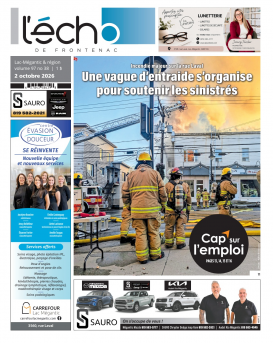 Volume 97 no 38 - 2 octobre 2026 : L'Écho de Frontenac : Journal en ligne
