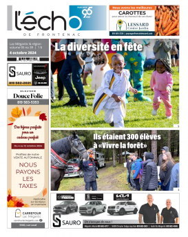 Volume 95 no 39 - 4 octobre 2024 : L'Écho de Frontenac : Journal en ligne