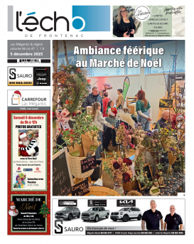 Volume 96 no 47 - 5 décembre 2025 : L'Écho de Frontenac : Journal en ligne