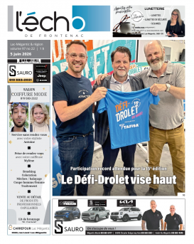 Volume 97 no 22 - 5 juin 2026 : L'Écho de Frontenac : Journal en ligne