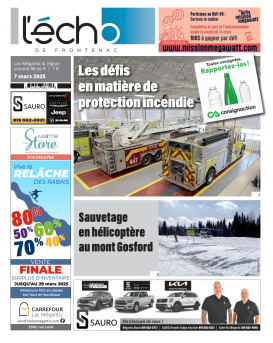 Volume 96 no 9 - 7 mars 2025 : L'Écho de Frontenac : Journal en ligne