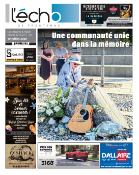 Volume 97 no 27 - 10 juillet 2026 : L'Écho de Frontenac : Journal en ligne