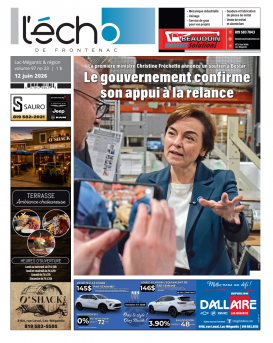 Volume 97 no 23 - 12 juin 2026 : L'Écho de Frontenac : Journal en ligne