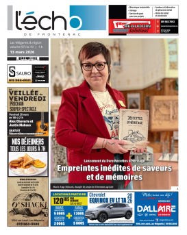 Volume 97 no 10 - 13 mars 2026 : L'Écho de Frontenac : Journal en ligne