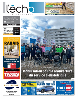 Volume 97 no 11 - 20 mars 2026 : L'Écho de Frontenac : Journal en ligne