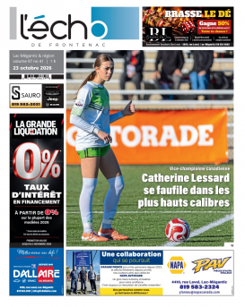 Volume 97 no 41 - 23 octobre 2026 : L'Écho de Frontenac : Journal en ligne