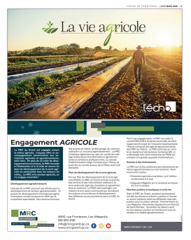 Volume 97 no 12 - 27 mars 2026 - agriculture : L'Écho de Frontenac : Journal en ligne