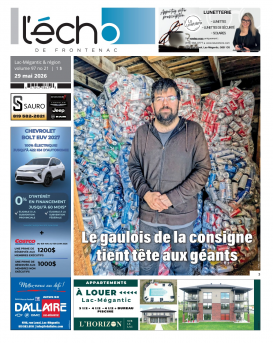 Volume 97 no 21 - 29 mai 2026 : L'Écho de Frontenac : Journal en ligne