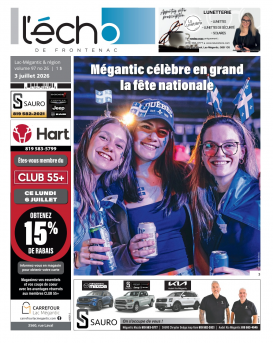 Volume 97 no 26 - 3 juillet 2026 : L'Écho de Frontenac : Journal en ligne