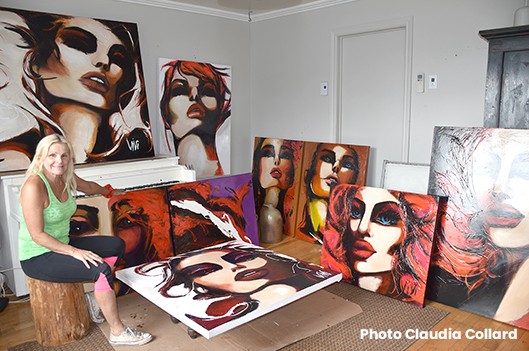 Des tableaux aux couleurs de l’amour  - Claudia Collard : Culture Arts visuels 