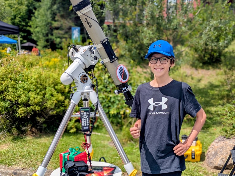 Éclipses et perséides se sont données en spectacle à l’ASTROLab - Adèle St-Jacques : Actualités  