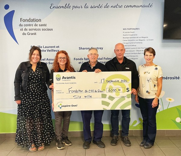 Avantis Coopérative poursuit son soutien à la santé dans la région