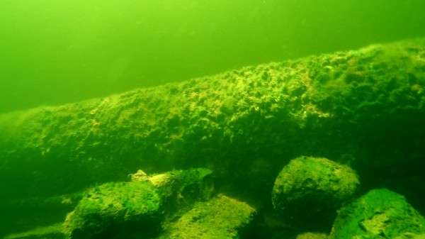 Exploration sous-marine de la vieille conduite d’eau potable