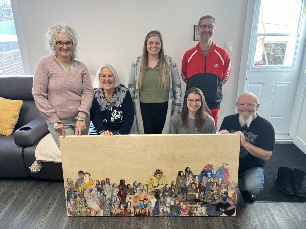 Inauguration de l’œuvre « ­Ensemble solidaires ! »