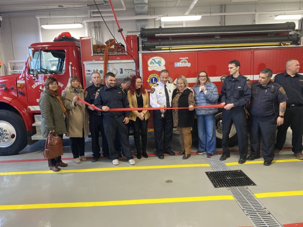 Inauguration d'une nouvelle caserne à Saint-Romain