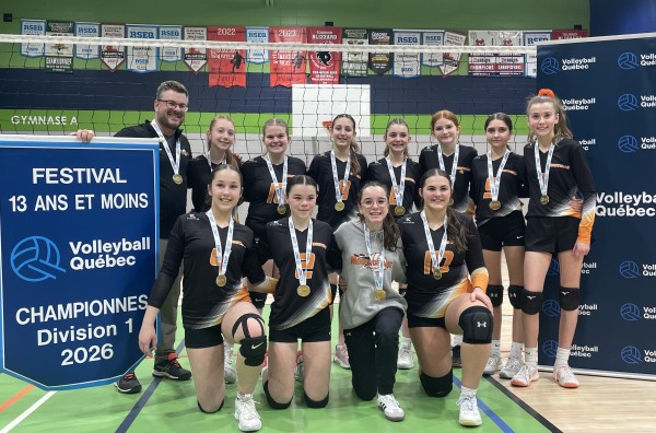 Les Mousquetaires U13 couronnées championnes provinciales