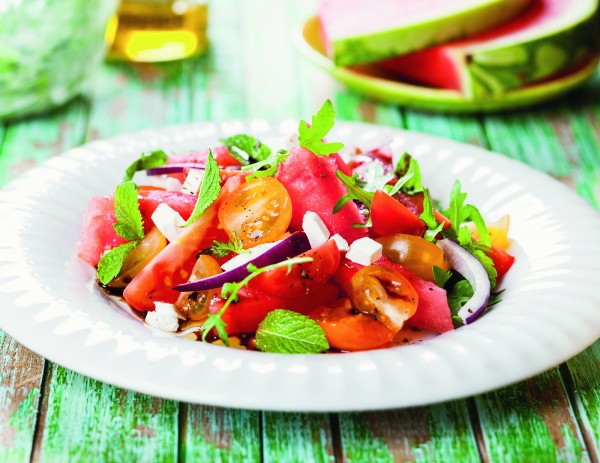 Salade de tomates et de melon d’eau -   : Clin d'oeil  