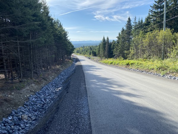 Travaux presque terminés sur le chemin du Morne