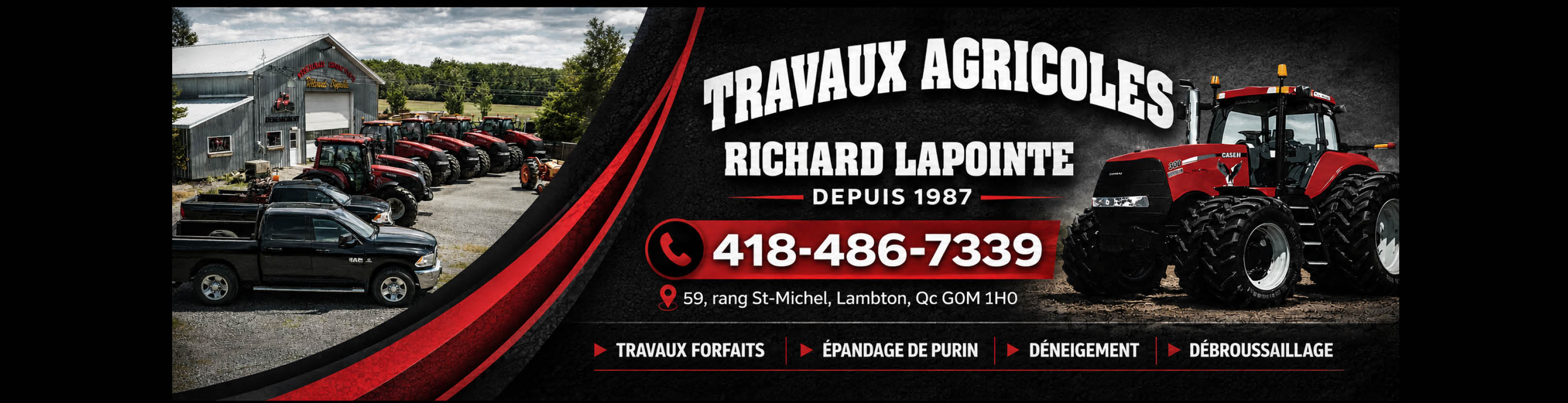 Travaux agricoles Richard Lapointe