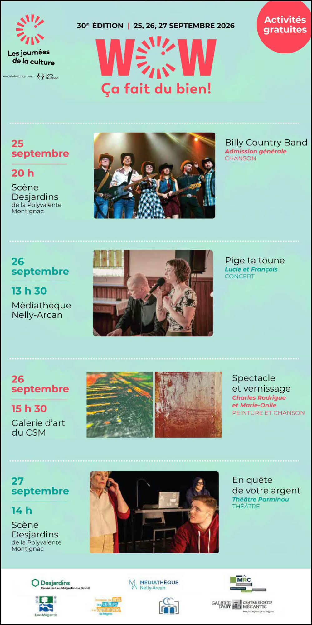Ville de Lac-Mégantic Journée de la culture